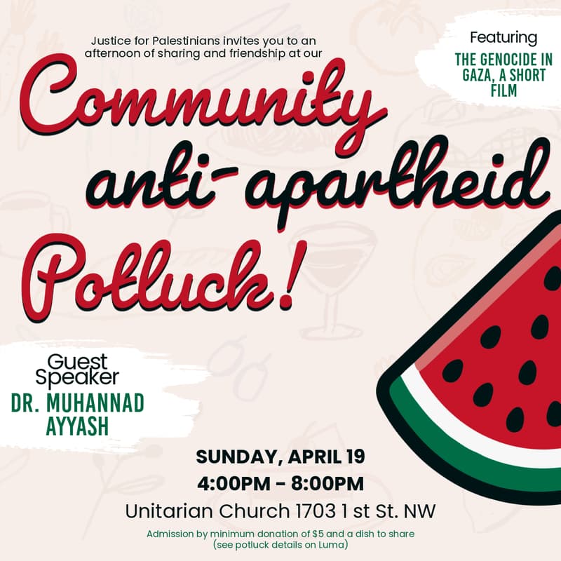 Cover Image for Community Anti-apartheid Potluck
