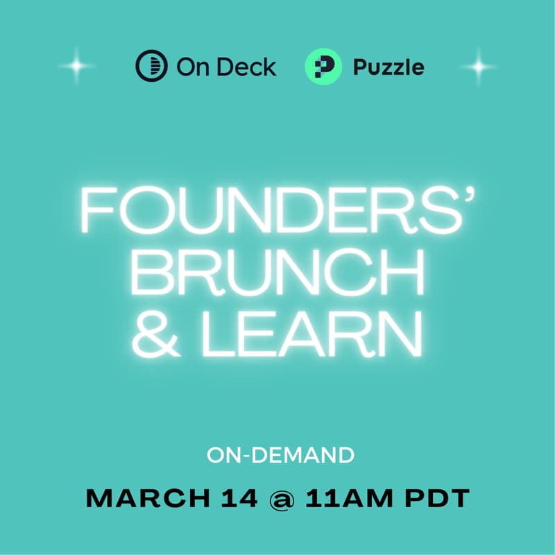 Cover Image for Founders' Brunch & Learn | On Demand