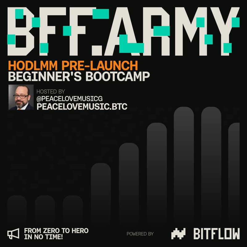 Cover Image for BFF Army: HODLMM Beginner’s Bootcamp w/ PeaceLoveMusic (Pre-Launch)
