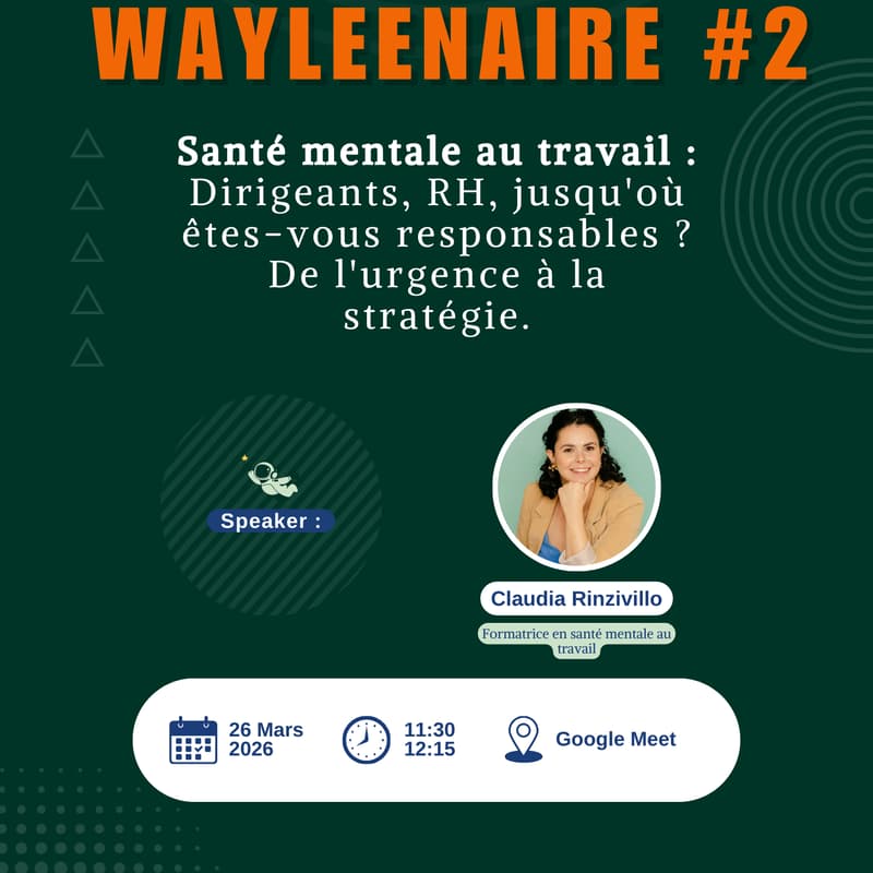 Cover Image for Santé mentale au travail : Dirigeants, RH, jusqu'où êtes-vous responsables ?