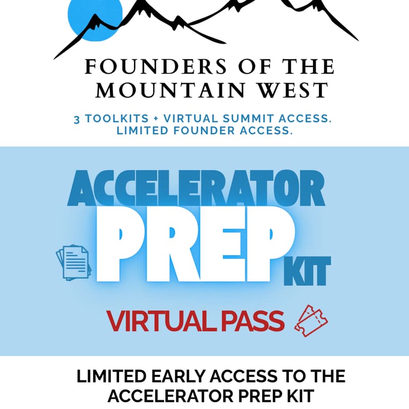 Cover Image for Founders of The Mountain West | Innovation Summit Virtual Pass & Startup Prep Kit