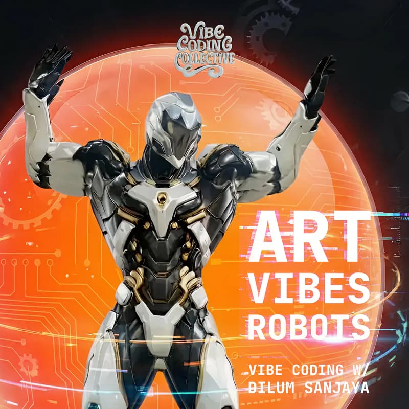 Cover Image for AI Art, Vibe Coding, and 3D Robots w/ Dilum Sanjaya