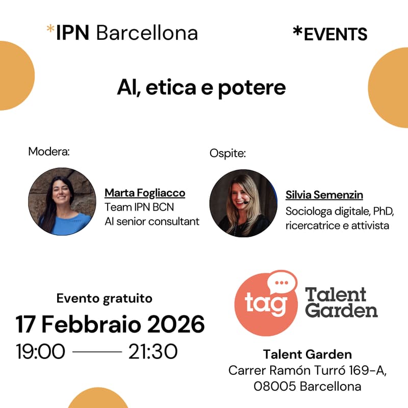 Cover Image for IPN Barcellona: AI, etica e potere