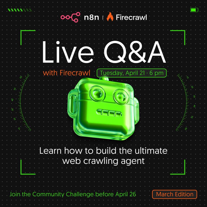 Cover Image for n8n Workshop: Build The Ultimate Firecrawl Agent