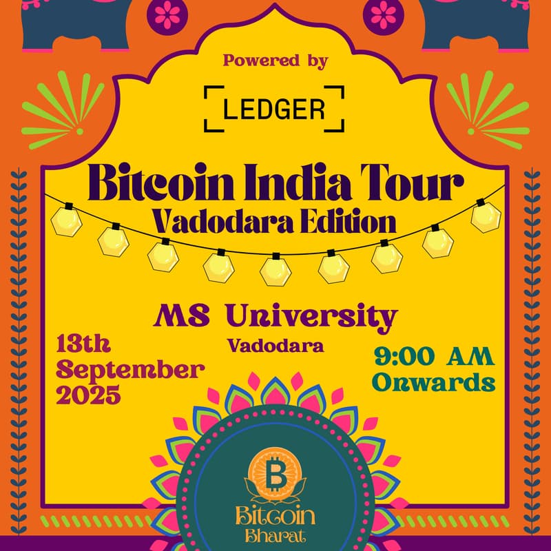 Cover Image for Bitcoin India Tour- Vadodara Edition