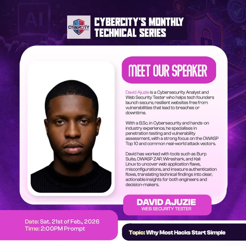 Cover Image for Cybercity's Monthly Technical Series