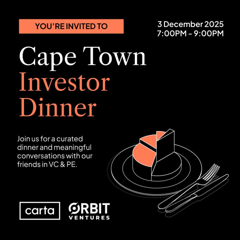 Cover Image for Cape Town Investor Dinner: Hosted by Carta x Orbit