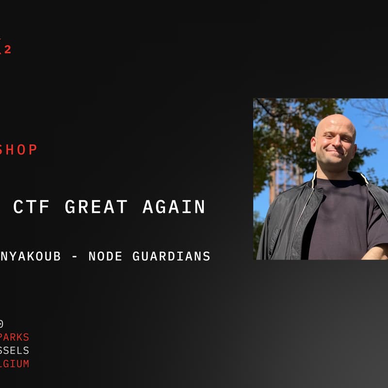 Cover Image for Workshop | Make CTF great again