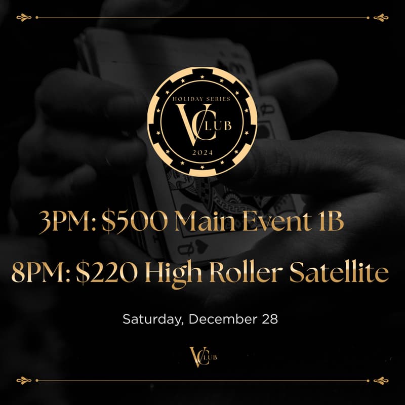 Cover Image for $500 Main Event Flight A $10K GTD | $220 High Roller Satellite