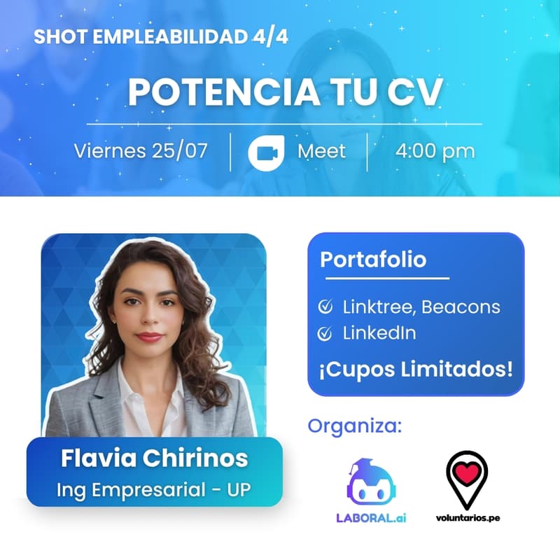 Cover Image for Shots Empleabilidad | #04 de 04: Campo "Portafolio" en tu CV