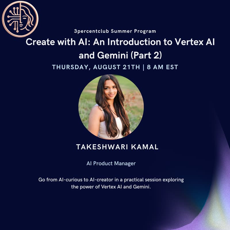 Cover Image for Create with AI: An Introduction to Vertex AI and Gemini (Part 2)!