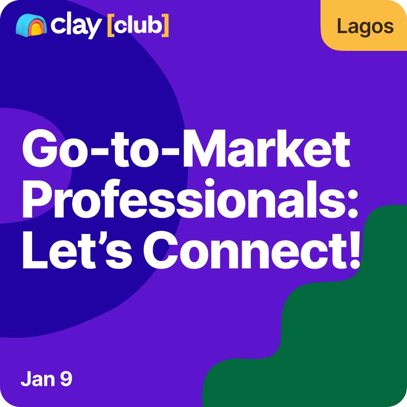 Cover Image for Clay in Lagos: Let's Connect!