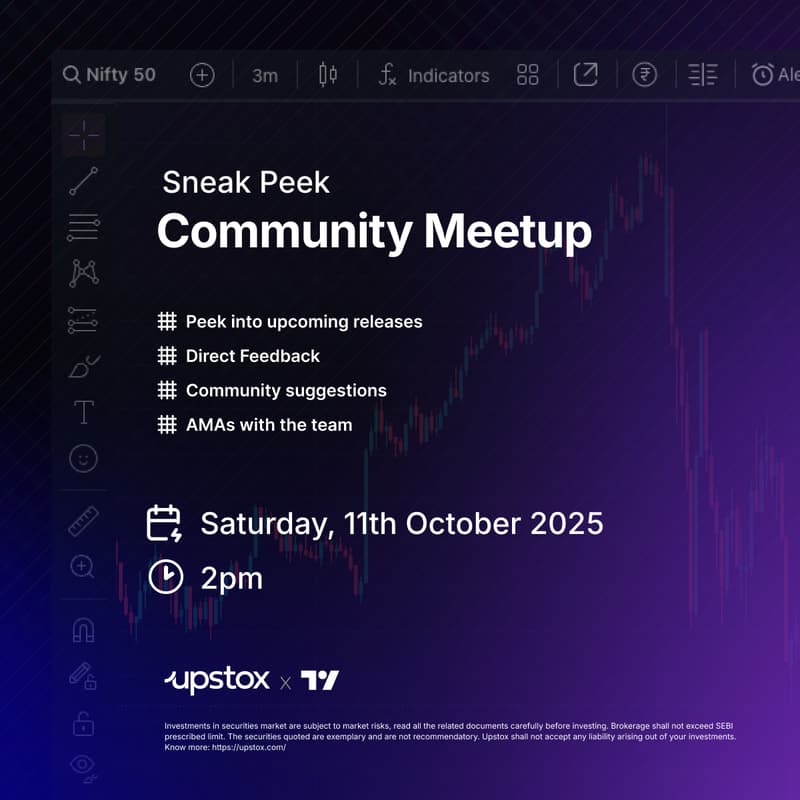 Cover Image for Upstox X Tradingview | Community Meet-up