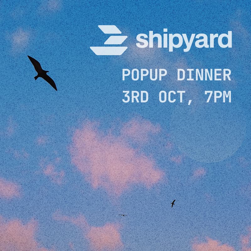 Cover Image for Shipyard Popup Dinner