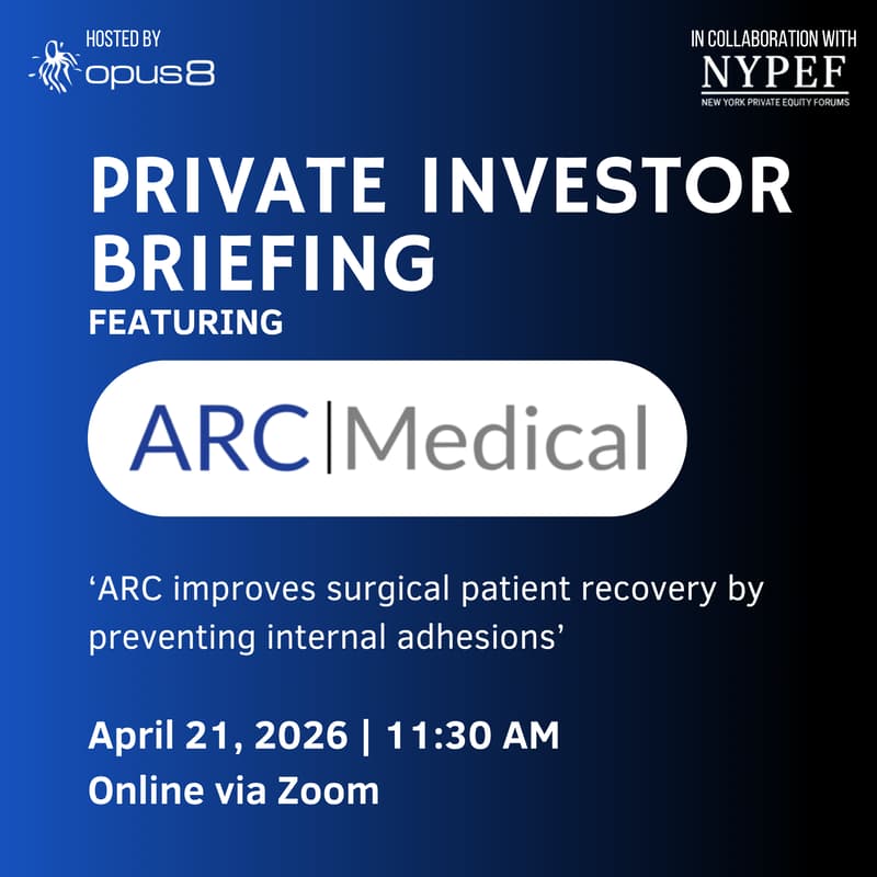 Cover Image for ARC Medical Private Investor Briefing - Virtual