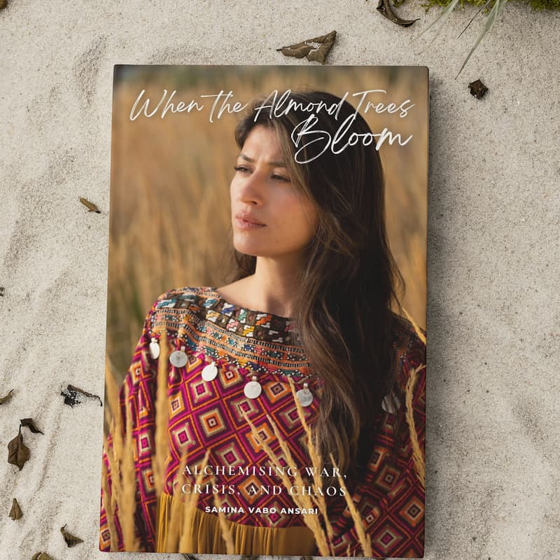Cover Image for Book Launch: When the Almond Trees Bloom by Samina Vabo Ansari