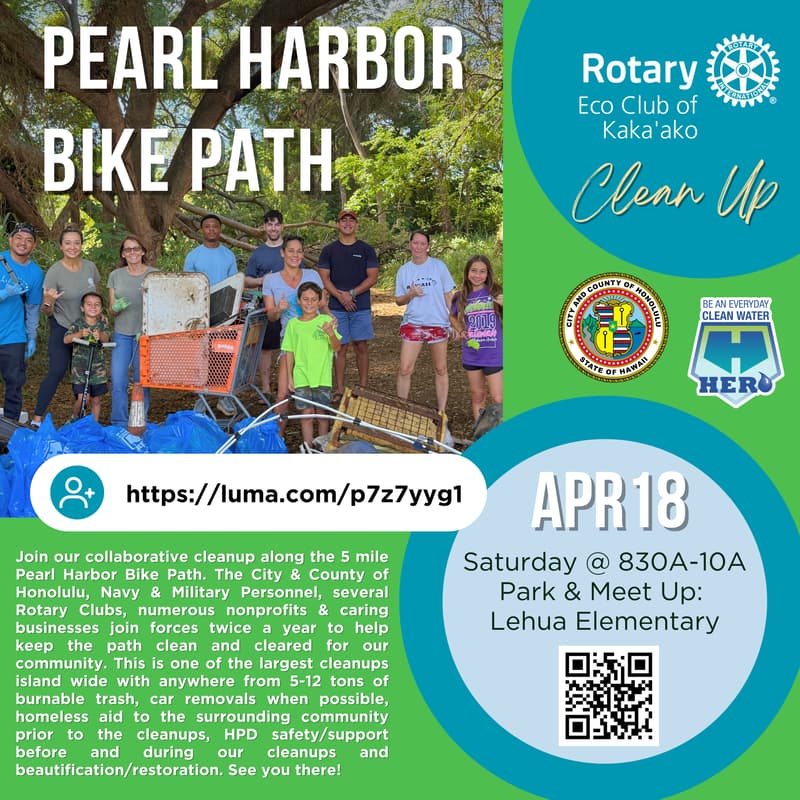 Cover Image for Pearl Harbor Bike Path Clean Up