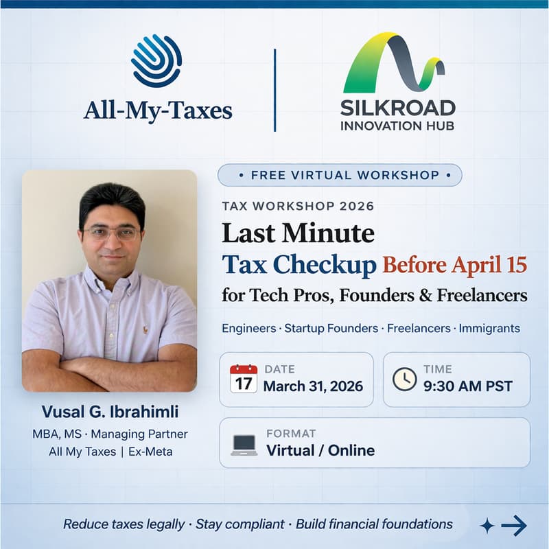 Cover Image for Last Minute Tax Checkup for tech professionals, Founders & Freelancers before April 15th
