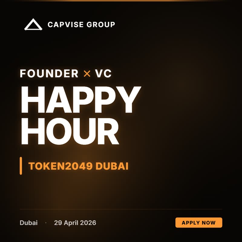 Cover Image for Founder X VC Happy Hour @TOKEN2049 Dubai🇦🇪 2026
