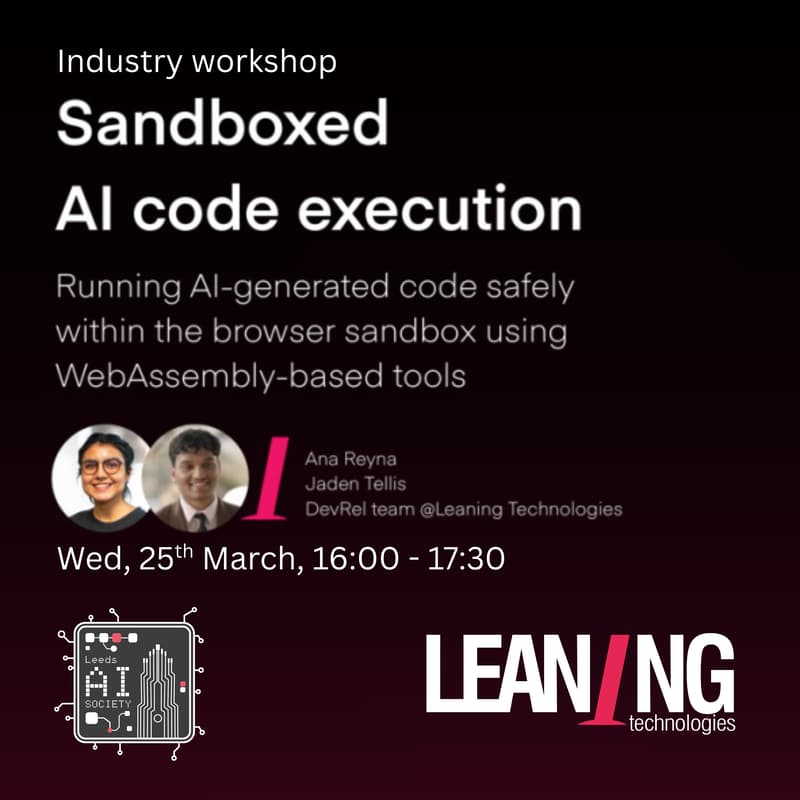 Cover Image for Industry Workshop: Safely Running AI-Generated Code