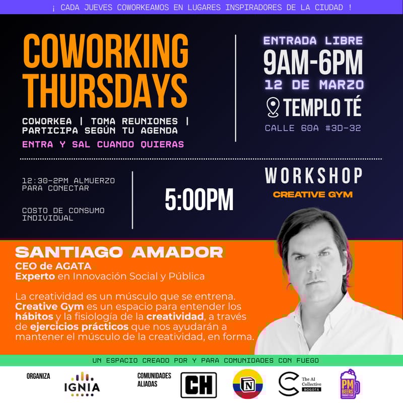 Cover Image for Coworking Thursdays - 12 de Marzo