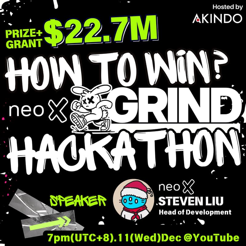 Cover Image for $22.7M Prize/Grant💰How to Win the neo X Hackathon:OnlineWorkshop