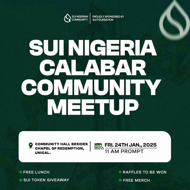 Cover Image for Sui Calabar Community Meetup