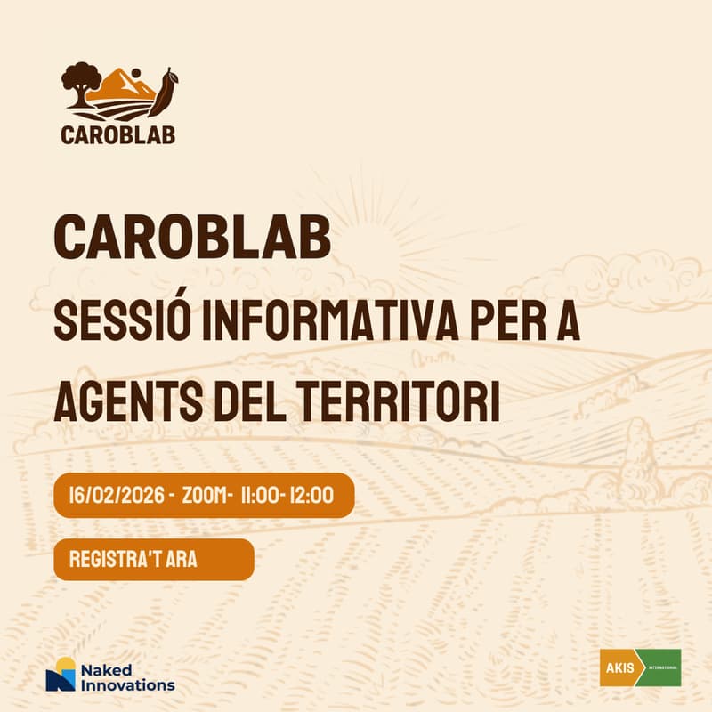 Cover Image for CAROBLAB: Sessió Informativa per a Agents del Territori