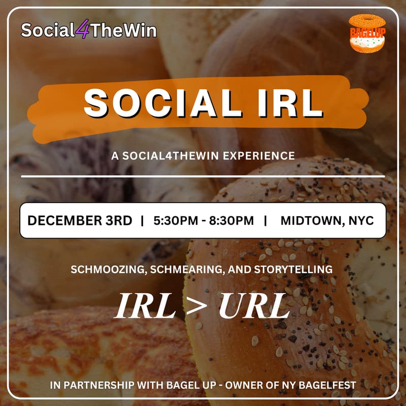 Cover Image for Social IRL: Creators. Marketers. Bagels. Real Conversation.