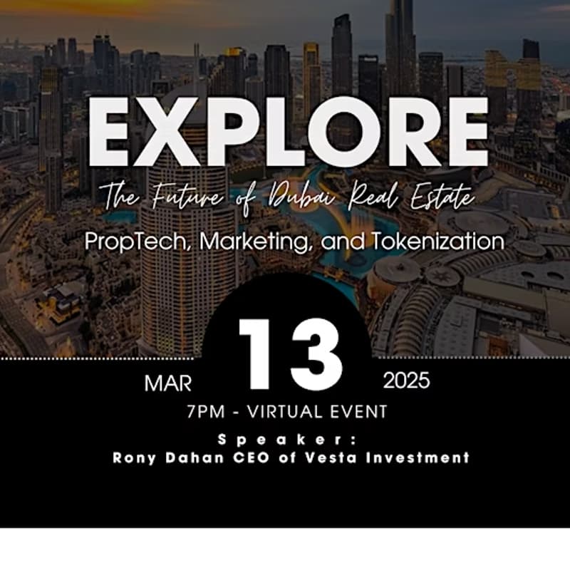 Cover Image for Dubai Real Estate: PropTech & Tokenization