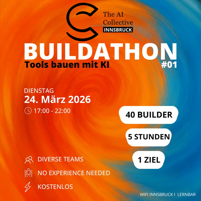 Cover Image for đź§ The AI Collective Innsbruck | Buildathon #1 - Ideen fĂĽr Tirol