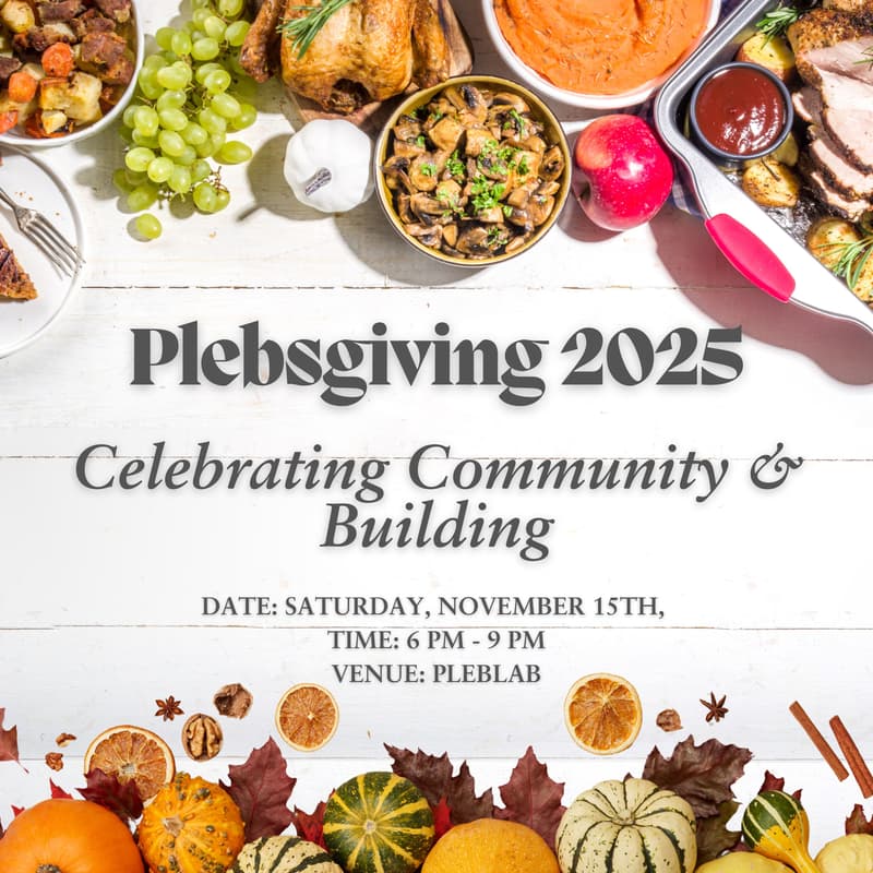 Cover Image for PlebsGiving: Celebrating Community & Building