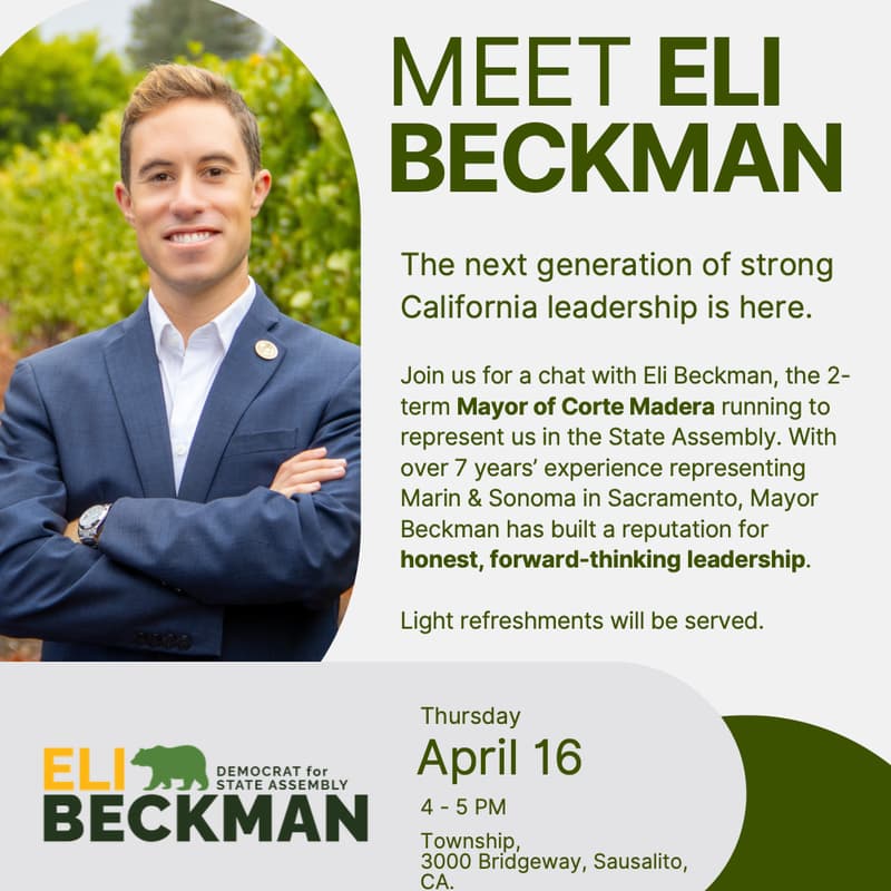 Cover Image for Eli Beckman Meet & Greet - April 16th 4:00-5:15pm