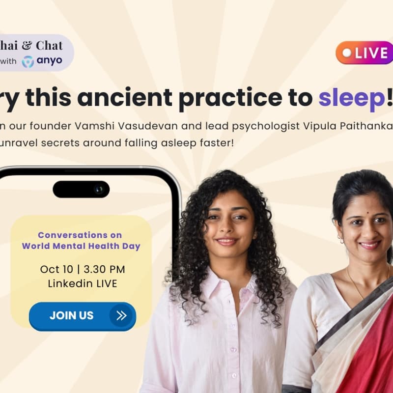 Cover Image for LinkedIn LIVE | Anyo Chai & Chat | Sleep & Wellbeing