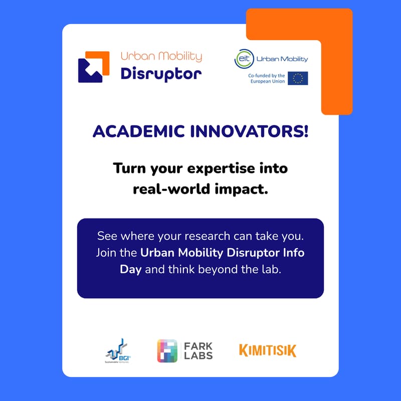 Cover Image for EIT Urban Mobility Disruptor Info Day