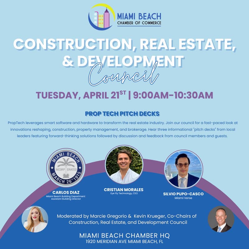 Cover Image for Miami PropTech Breakfast: Miami Beach Chamber Council