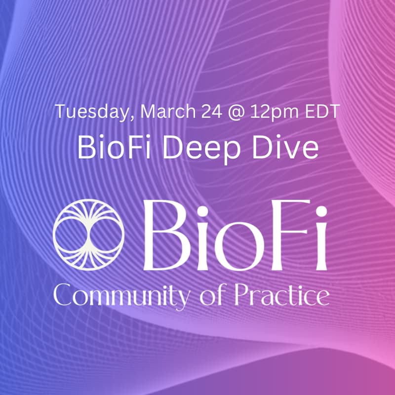 Cover Image for BioFi Deep Dive w/ Alexander Sterling: Turtle Island Community Capital & the Role of CDFIs in Biocultural Regeneration & Indigenous Thriving