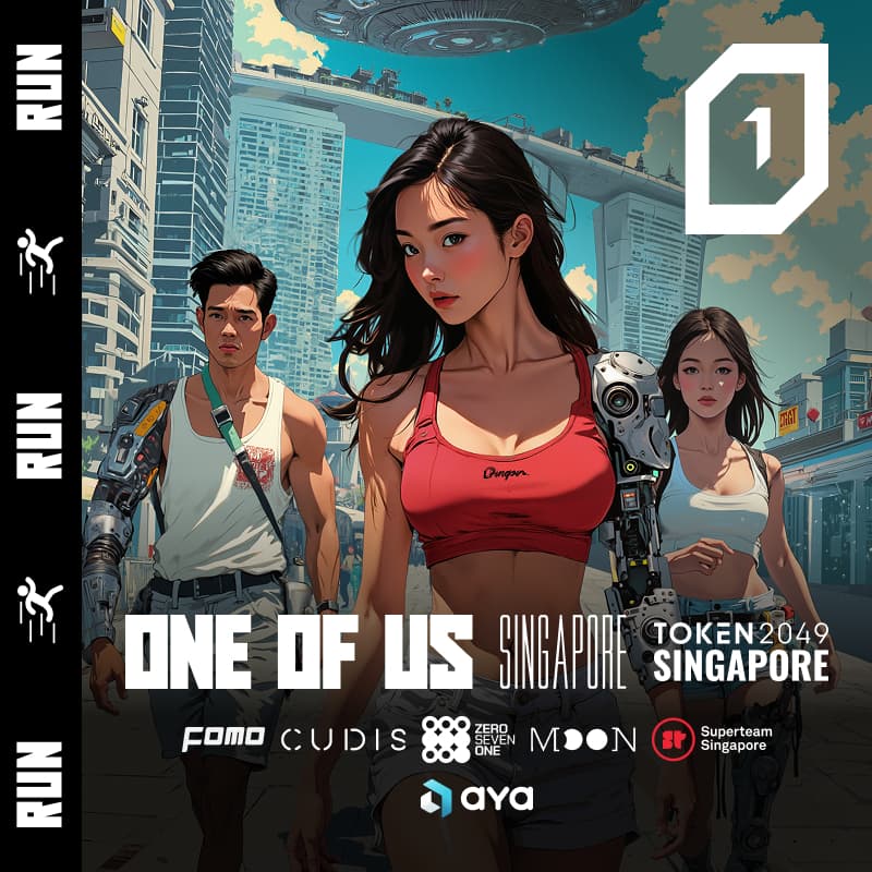 Cover Image for ONE OF US Run & Coffee // Aya, Cudis, 071Labs, Moonring, Superteam Singapore, FOMO Magazine