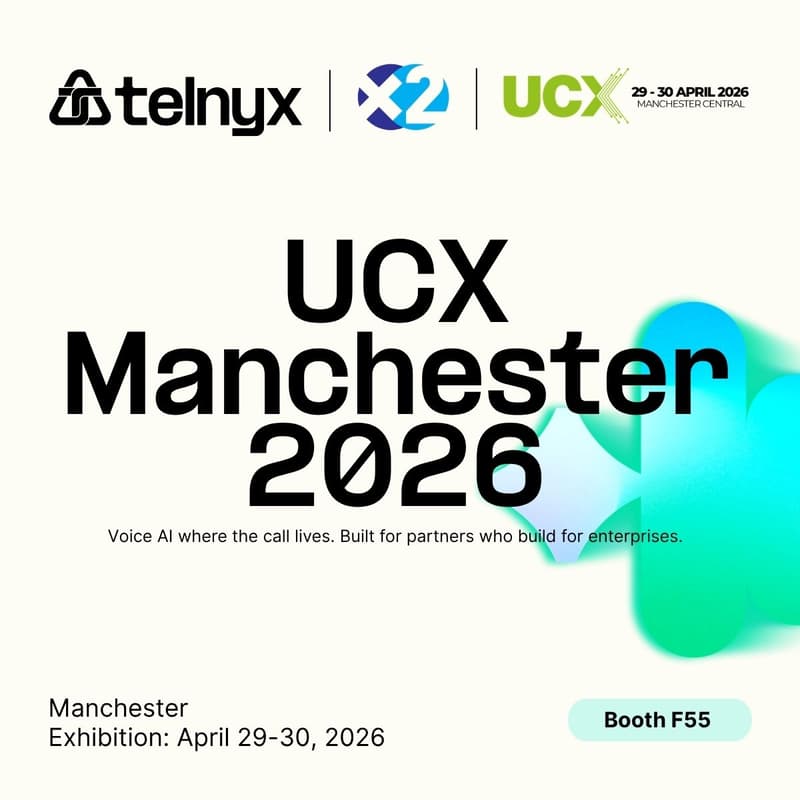 Cover Image for Voice AI Infrastructure Live at UCX Manchester: Booth F55