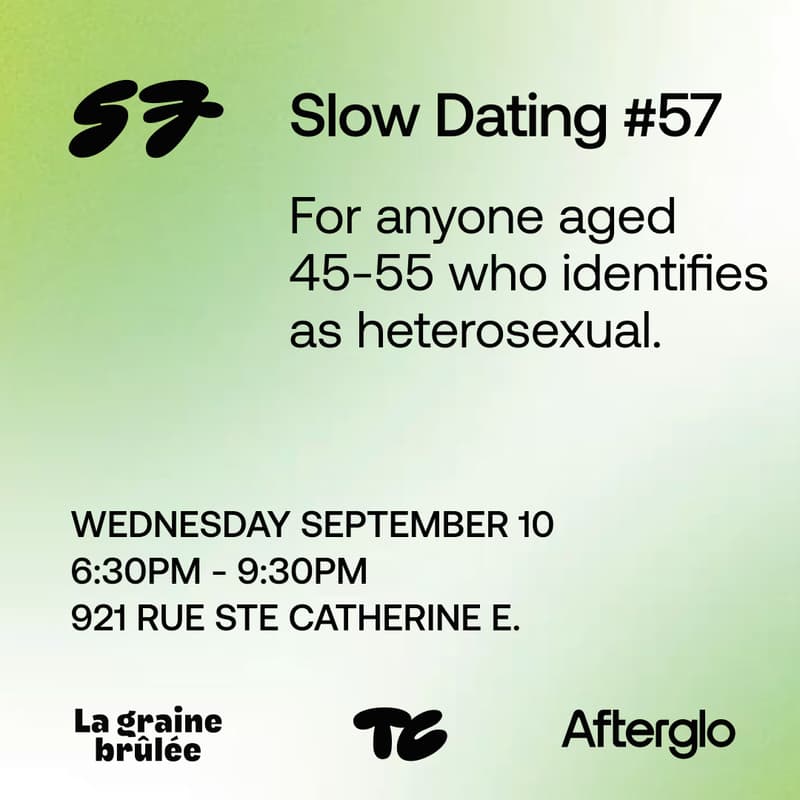 Cover Image for Slow Dating #58 (Hetero 55-65) 💙
