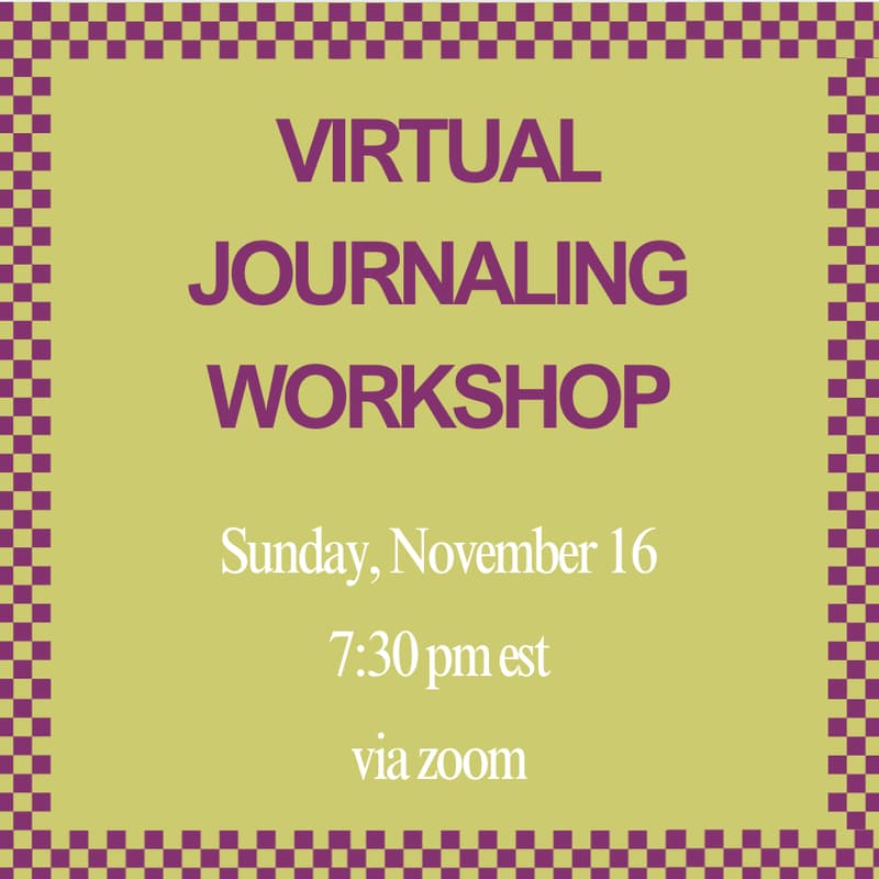 Cover Image for VIRTUAL Journaling Workshop: Ground into the Holidays w/ Self-Care & Calm