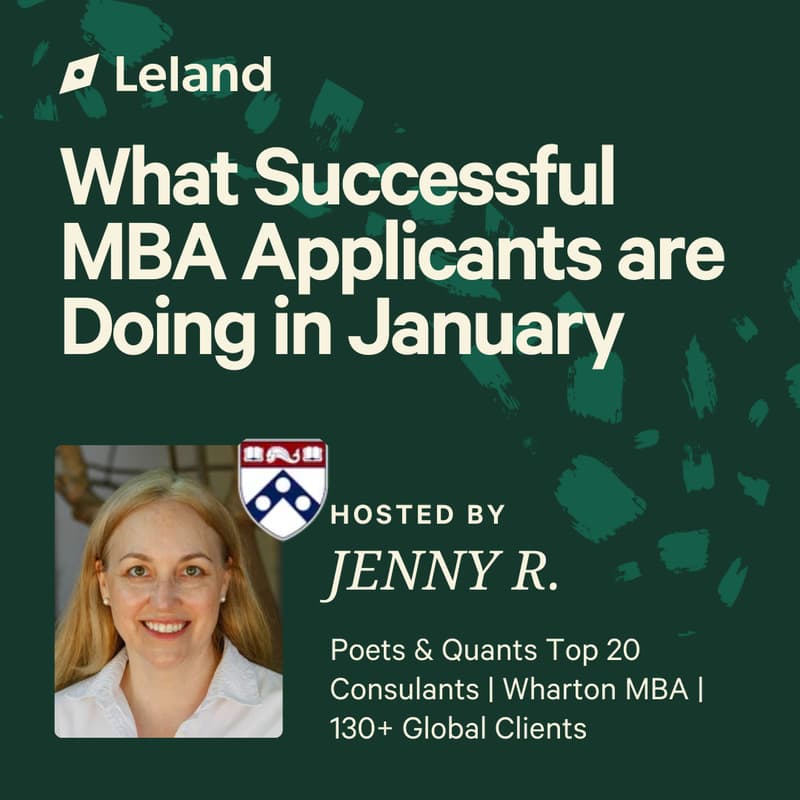 Cover Image for What Successful MBA Applicants are Doing in January