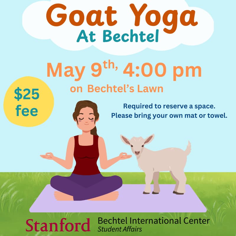 Cover Image for Goat Yoga at Bechtel 🐐