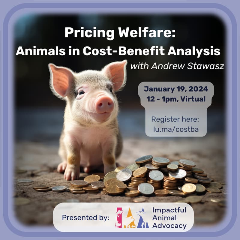 Cover Image for Pricing Welfare: Animals in Cost-Benefit Analysis