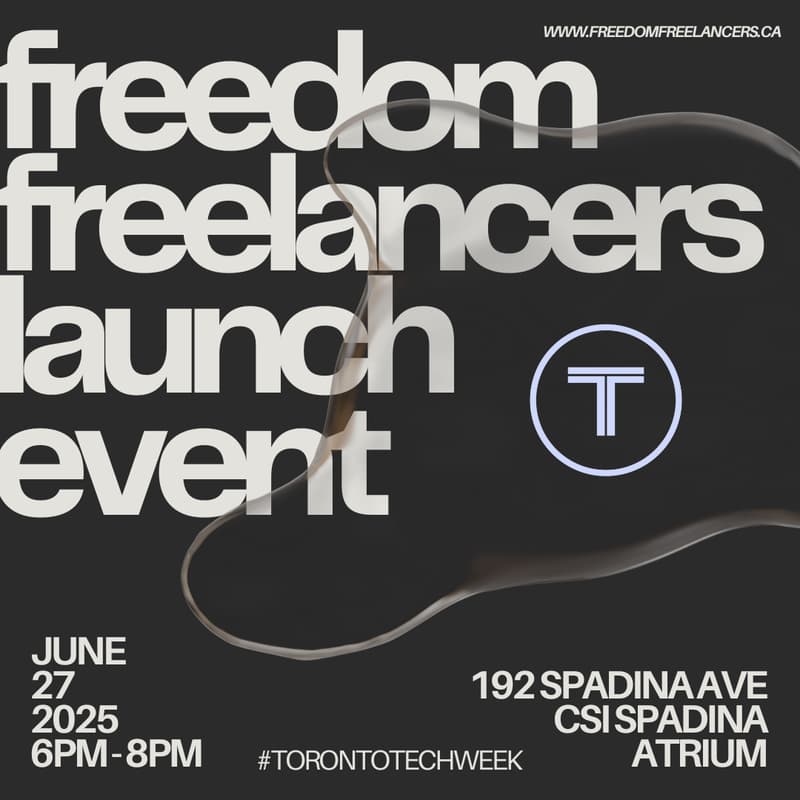Cover Image for Freedom Freelancers: Official Launch @ Toronto Tech Week