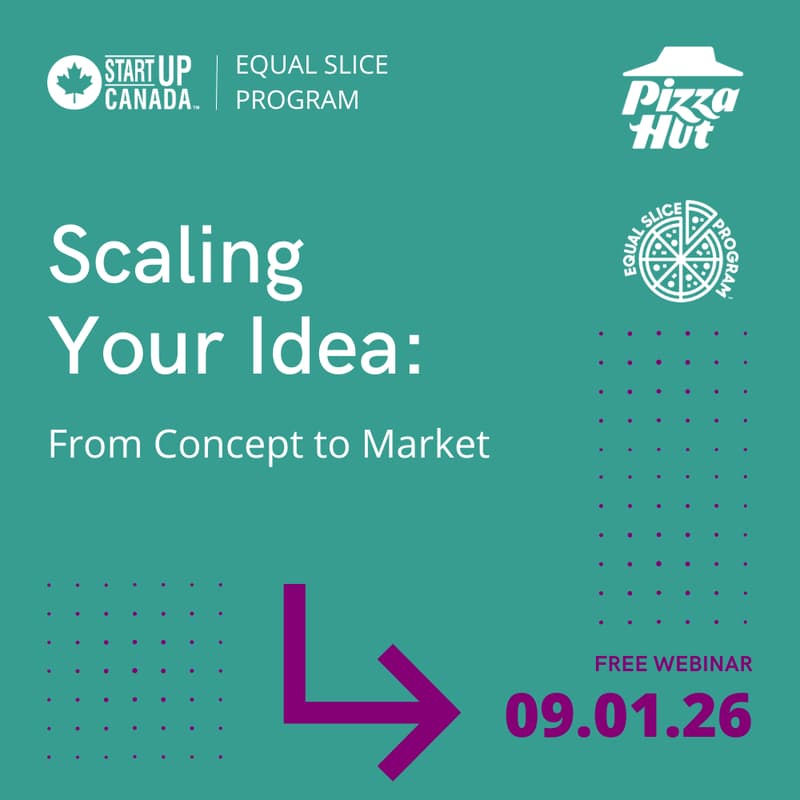 Cover Image for Scaling Your Idea: From Concept to Market | Startup Canada Equal Slice 2026