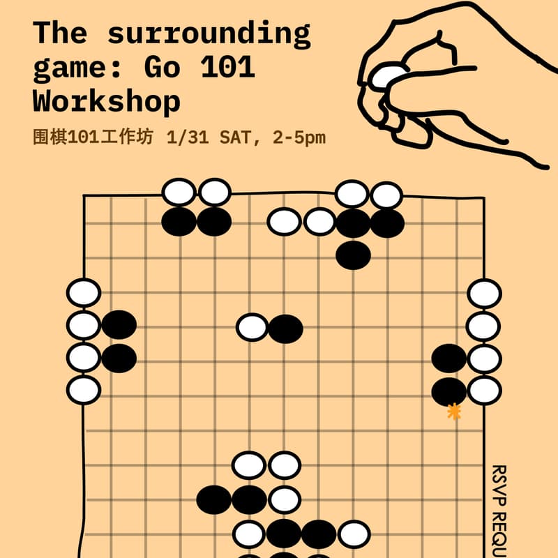 Cover Image for The surrounding game: GO 101 Workshop | 围棋 · 101 · 工作坊⚫⚪