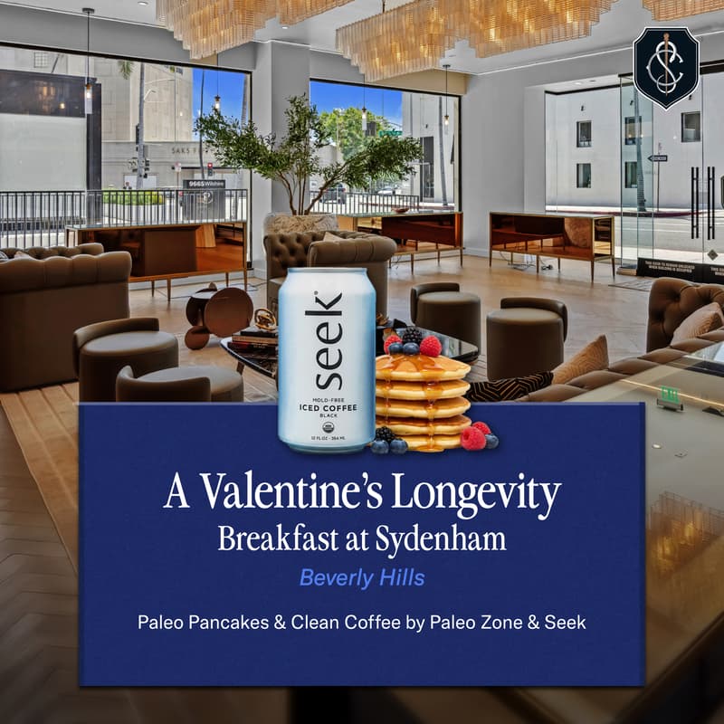 Cover Image for A Valentine’s Longevity Breakfast at Sydenham: Paleo Pancakes & Clean Coffee by Paleo Zone & Seek 🥞☕️