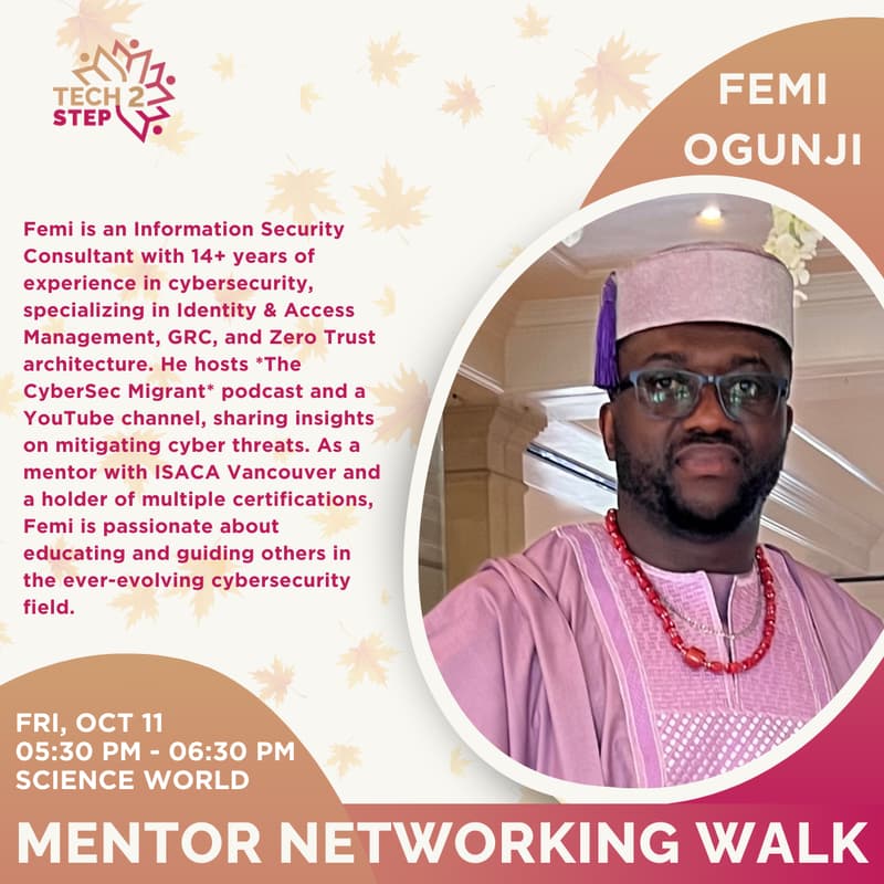 Cover Image for 🔐 Join Us for a Cybersecurity-Powered Networking Walk with Femi Ogunji!