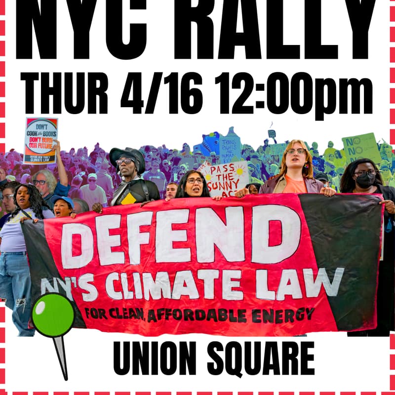Cover Image for NYC Rally to Defend NYS Climate Law